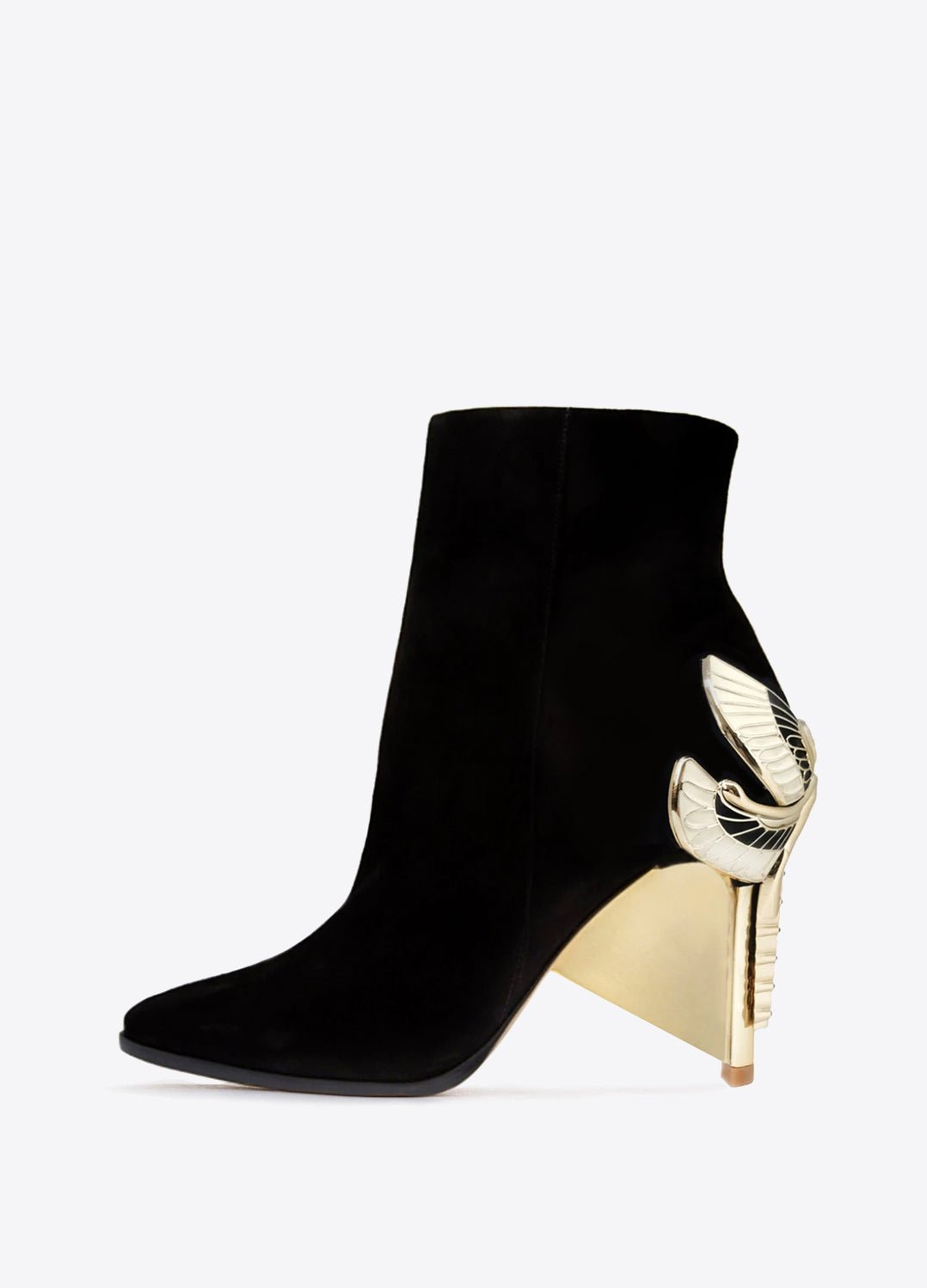 AURORA BOOTIES - FEMMES SANS PEUR - Women's Black Booties with Swarovski crystals.