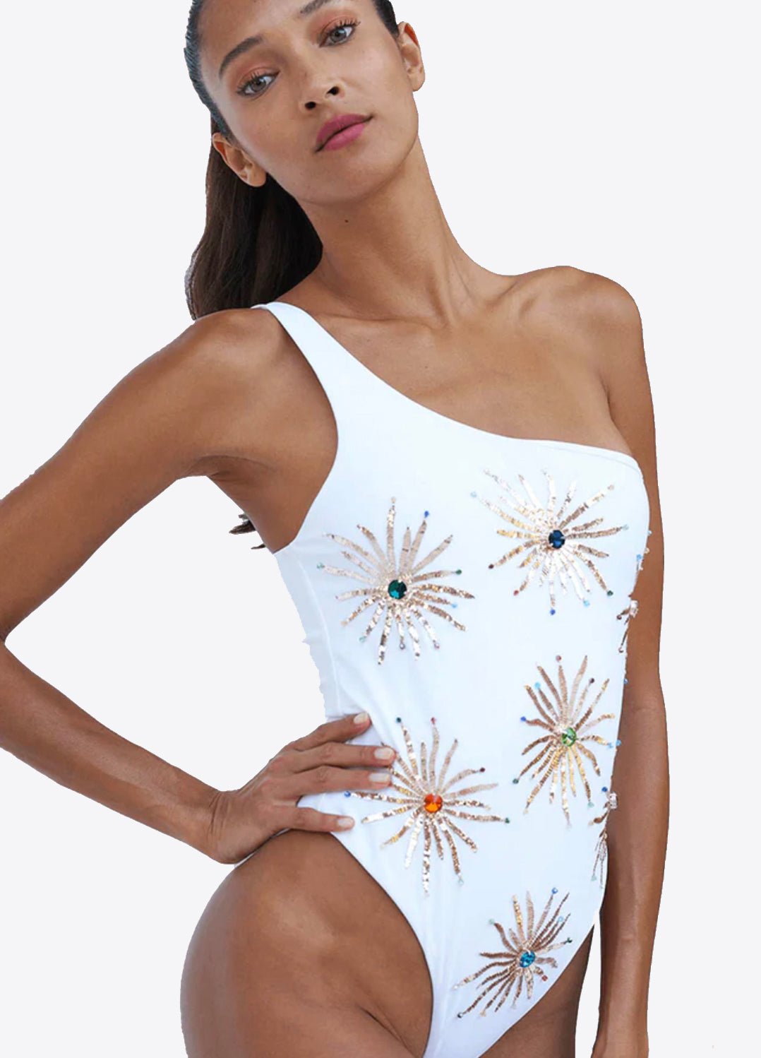 CALLIE WHITE LUXURY SWIMSUIT - FEMMES SANS PEUR -